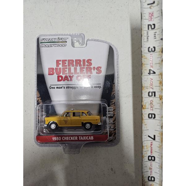 Lot of (2) Vintage Toys - Inclused Set of (3) Die-Cast Candy Cruisers Plus Ferris Bueller Taxicab 