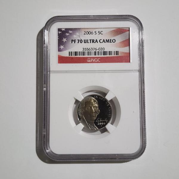 NGC PF70 Ultra Cameo Graded 2006 United States Proof Nickel 