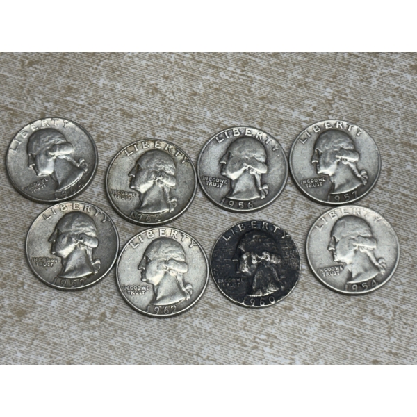 90% Silver U.S. Quarters - FV $2.00 - Various Years