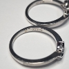Image 4 : Gorgeous 14K White Gold Set of Two Rings w/ Diamond - Size 7 - Total Weight: 4.6g
