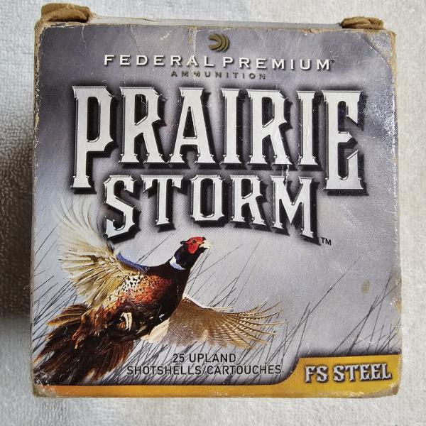 Box of Federal Premium Prairie Storm FS Steel Upland Shotgun Shells (see description)