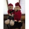 Image 2 : Big 50" Fabric Santa And Snowman Decorations Like New Condition