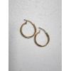 Image 2 : 14K Yellow Gold Hoop Earrings TW: 1.0g