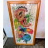 Image 2 : 3ft Antique Metal Heart Chair And Chicken Picture