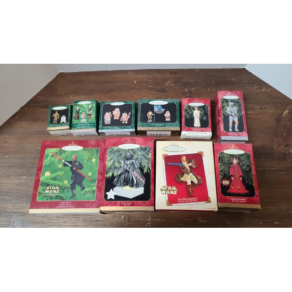(10) 90's Early 2000's Star Wars Characters Keepsake Ornaments
