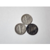 Image 2 : 3 - United States 90% Silver Dimes Including Roosevelt and Mercury