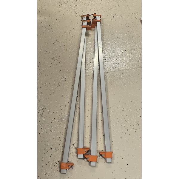 (4) 48" Jorgenson Aluminum Bar Clamps