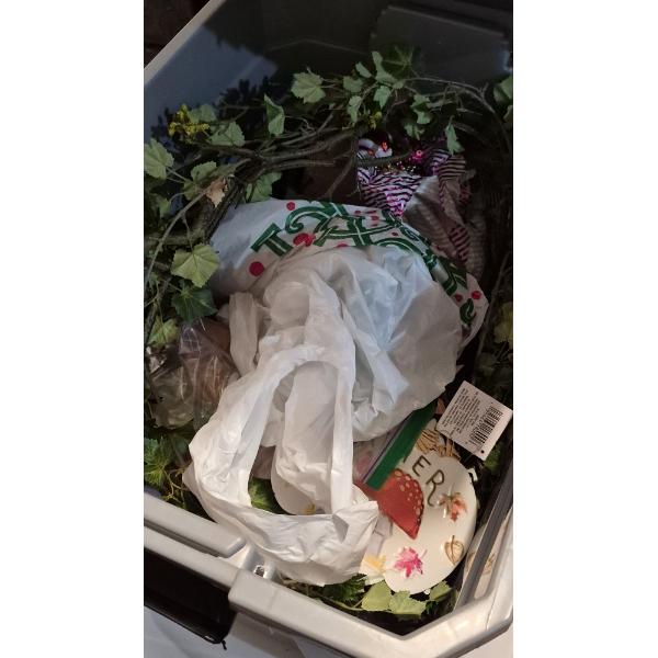PICKUP IN NORTHFIELD - Tub (Tote) Of Holiday Decor As Shown - See Pics (All Items noting "Pickup In 