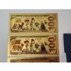 Image 7 : x5 Assorted Toy Story $100 99999999 24K Gold Foil Banknotes Set w/ CoA