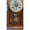 Image 4 : Antique "Gingerbread" Kitchen Clock w Alarm - Waterbury Clock Co - 20 x 14 x 4
