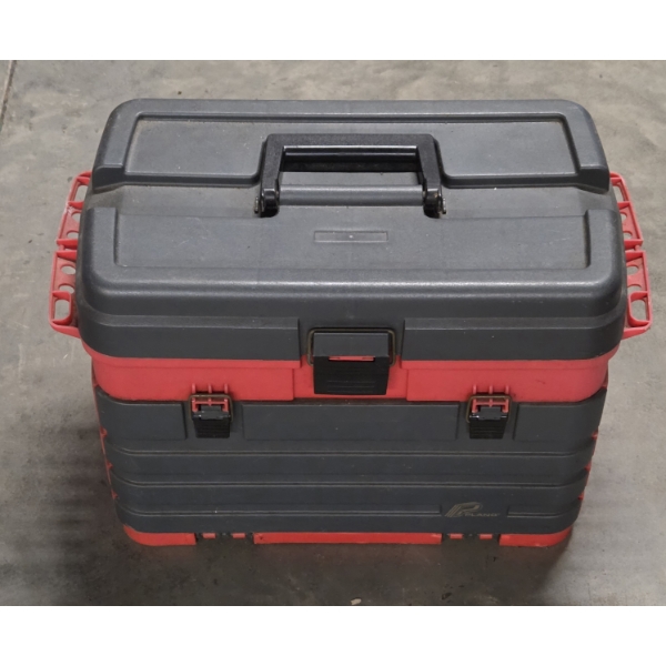 Excellent Condition Plastic Tool Chest With New Cable Installation Items