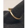 Image 3 : 14K Yellow Gold Bypass Engagement Ring - Size 6.5 - Weight: 1.3g