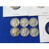 Image 7 : x14 1930's Silver Mercury Dimes FV: $1.40