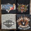 Image 1 : (4) Harley Davidson Shirts - (2) T-shirts, (1) Tank (Grey) and (1) Long Sleeve (Ride Free)