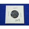 Image 1 : United States 1908 Barber Dime - 90% Silver 