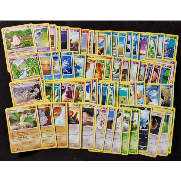 Large Lot of Over 50 Assorted Vintage Pokemon Trading Cards ~ Many Sought After Names & Unique Arts