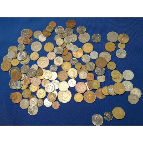 Large Assortment Of Foreign Coins Including Canadian, Swiss, French & More 
