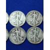Image 3 : x10 Assorted Years 90% Silver Walking Liberty Half Dollars FV: $5.00