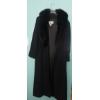 Image 1 : Full Length Ladies Coat With Fur Collar - Size 12