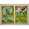 Image 1 : Two Vintage Pokemon Trading Cards Ft. Scyther 46/75 & Ninjask 10/108