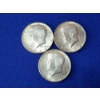 Image 1 : x3 1964 Kennedy Half Dollars - 90% Silver - Face Value: $1.50