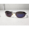 Image 2 : Polarized Oakley Wire Frame Sunglasses Blue/Purple Lenses Chrome Silver Frame - With Microfiber Bag