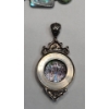 Image 3 : Abalone Shell Inlay Bracelet & Necklace Pendant 