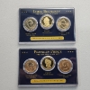 Image 1 : Two U.S. Presidential Dollar Coin Sets FDOI: Buchanan & Pierce - Face Value: $6.00
