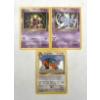 Image 1 : Lot of 3 Rare Vintage '90's Pokemon Cards Featuring 3 Black Star Promo's!!!