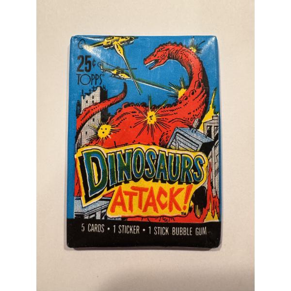 1988 Topps Dinosaurs Attack Wax Pack - Sealed In Mint Condition