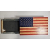 Image 2 : Handcrafted Wall-Mount American Flag Hidden Concealment Gun Storage Case (15" x 11"/24" x 11")