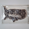 Image 2 : 5 Ounce .999 Fine Silver USA Shaped Wavy Flag Bar - Elemental Mint