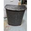 Image 1 : PICKUP IN CANTON - VINTAGE MOP STYLE & BAMBOO HAMPER 21 W X 24 T X 12 D - GOOD CONDITION