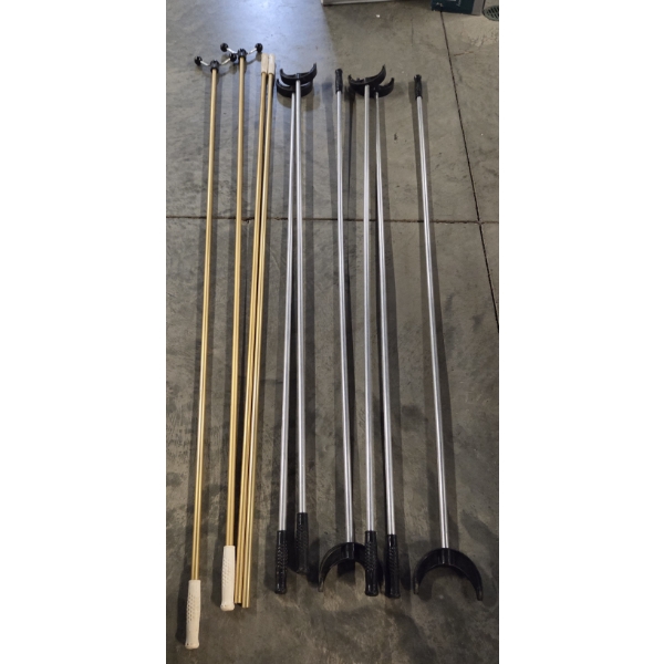 Group Of Vintage Shuffleboard Cues