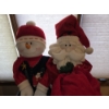 Image 3 : Big 50" Fabric Santa And Snowman Decorations Like New Condition