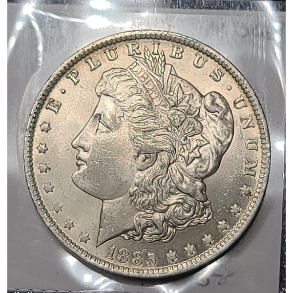 1885-O Morgan Silver Dollar - Like Mint State Condition - 90% Silver US Coin