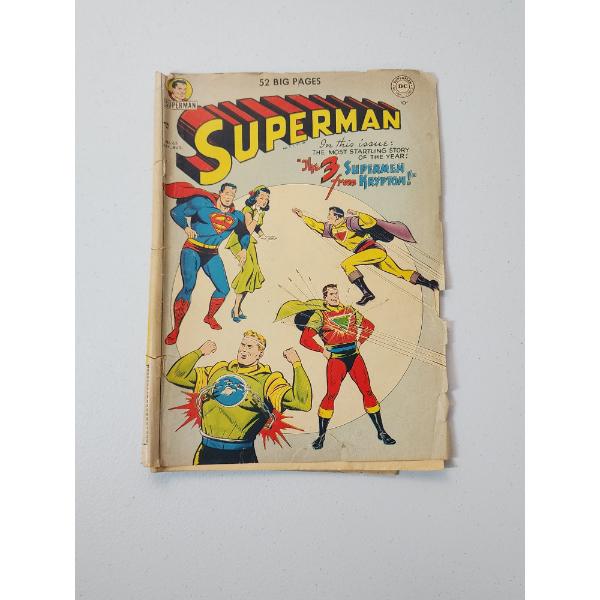Vintgae Superman #65 DC Comics 1950 "The Three Supermen From Krypton!"