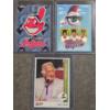 Image 1 : 3 Major League and Cleveland Indians Trading Cards
