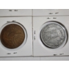 Image 10 : Lot of 8 Assorted World Coins & Tokens Dating Back to 1930's From Various Countries