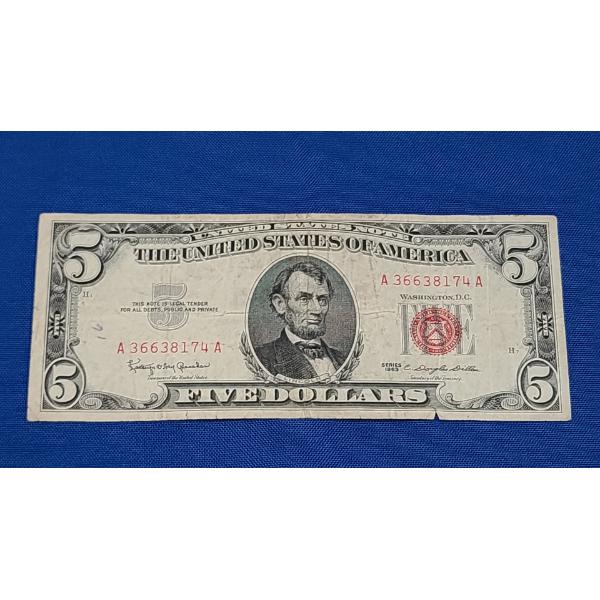 $5 Red Seal Note - Series 1963