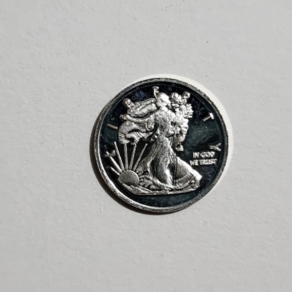 1 Gram .999 Fine Silver Walking Liberty Motif Round