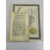 Image 1 : The Chriftian History Newspaper Clip - January 25, 1743, with Certificate of Authenticity - Timonthy