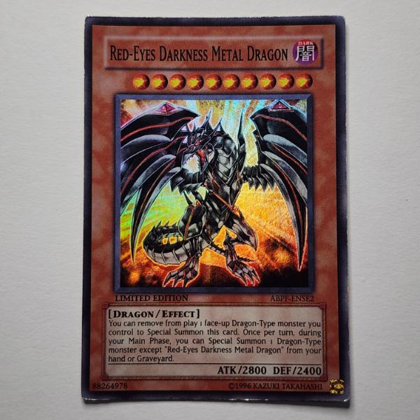 Red-Eyes Darkness Metal Dragon ABPF-ENSE2 Holo Rare Yu-Gi-Oh Trading Card 