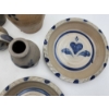 Image 5 : Assortment of Vintage Rowe Pottery Works Inc. Pieces Including: Plates, Vase, Honey Pot, & More!