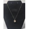 Image 1 : 14K Gold "Unstoppable Love/Dancing Diamond" 18" Necklace - Diamond Center & Diamond Accents TW: 4.2g