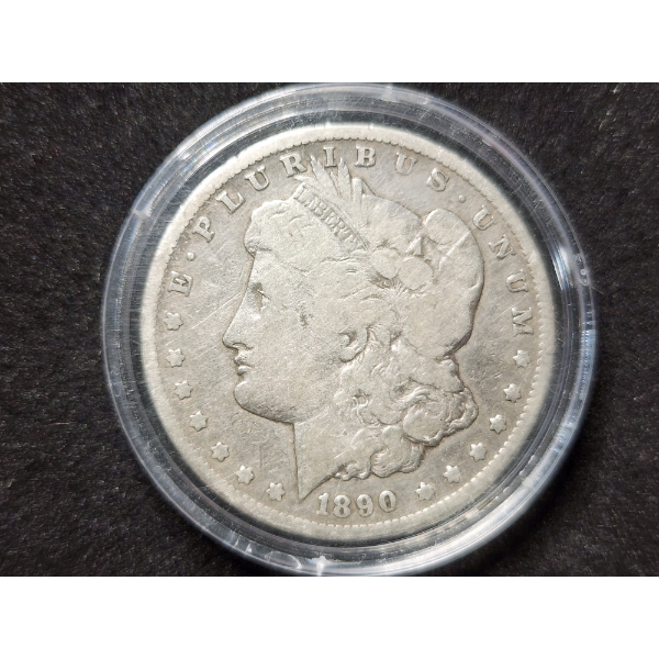 1890-CC Morgan Silver Dollar - CARSON CITY 90% SILVER DOLLAR