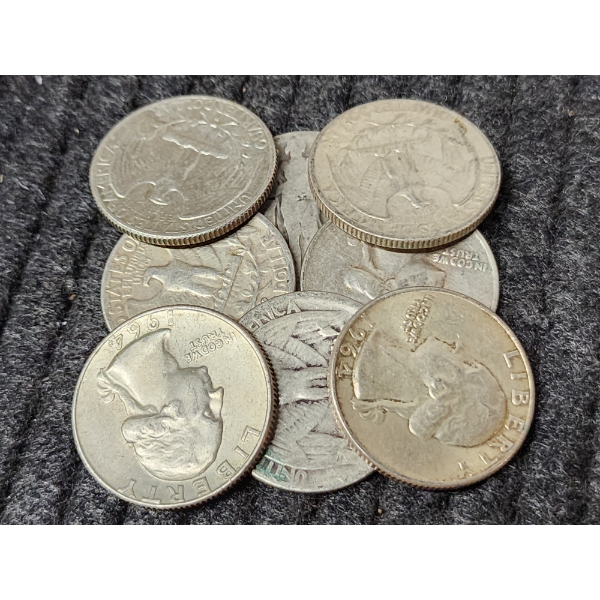 $2 Face Value In Assorted 90% Silver United States Quarters!