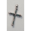 Image 4 : (4) Necklace Pendants With Turquoise Colored Stones Including Some Sterling Silver