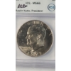 Image 2 : ICG 1977 MS66 Eisenhower Dollar Signed By Austin Hutto, ICG President