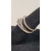 Image 3 : 10K White Gold 1/2 Carat Diamond Engagement Ring Set - Size 5 - Weight: 2.8g